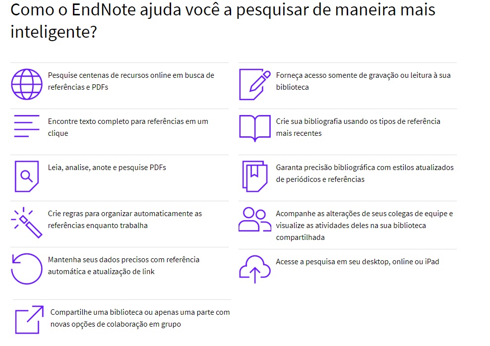 Informacoes EndNote